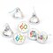 Big Dot of Happiness 60th Birthday - Cheerful Happy Birthday - Sixtieth Round Candy Sticker Favors - Labels Fits Chocolate Candy (1 sheet of 108)